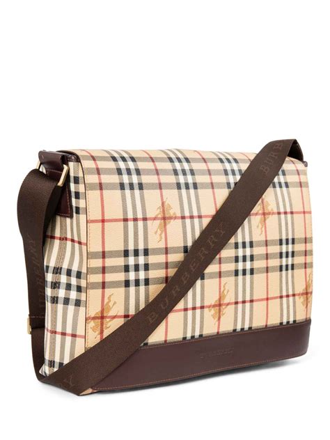 burberry haymarket check messenger bag